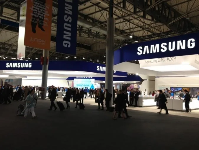 Few steps in the Hall 3 of Mobile World Congress